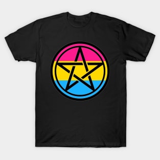 Large Print Pentacle LGBT Flag Pansexual T-Shirt